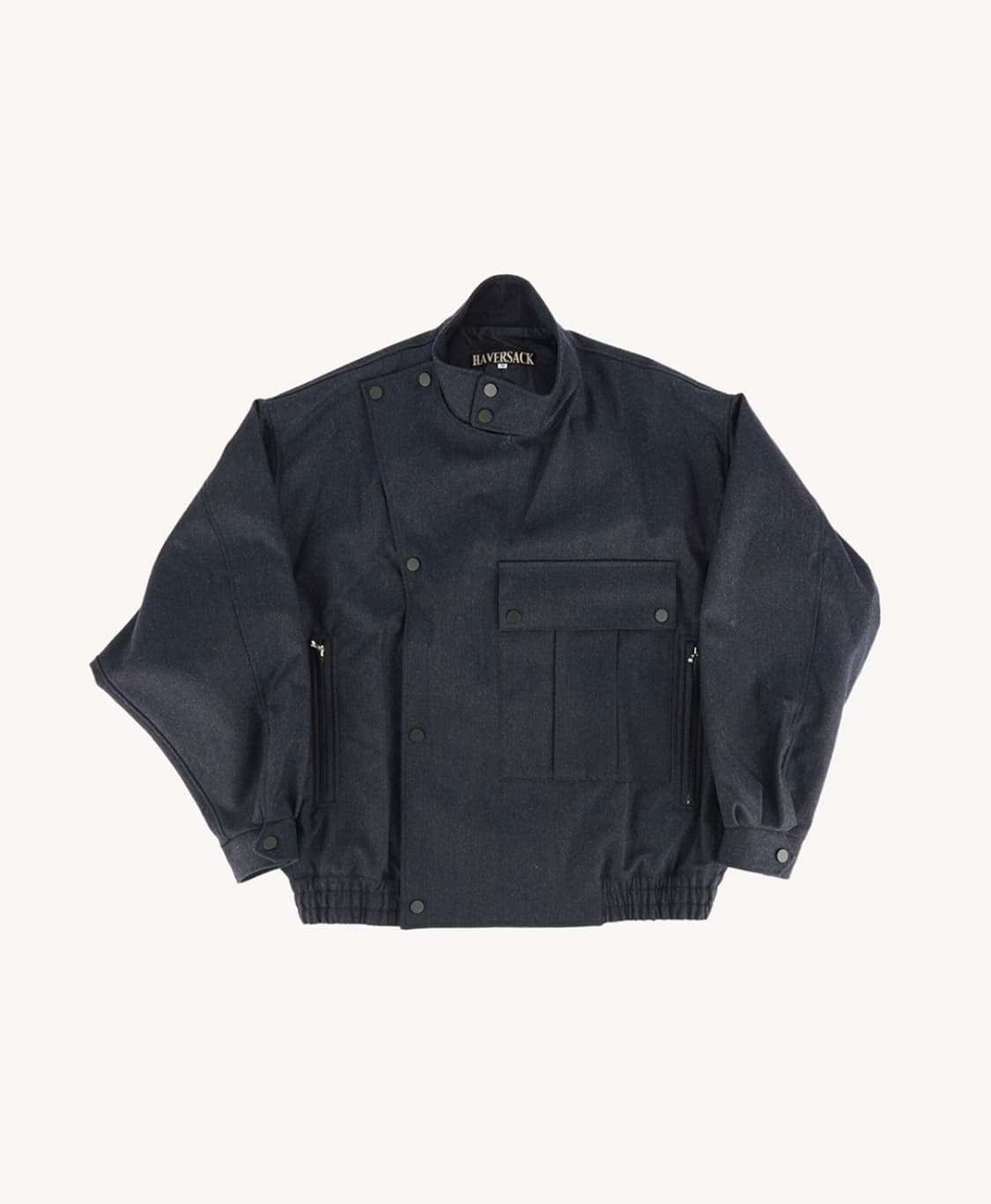 Haversack Melton Wool Motorcycle Jacket  상품이미지1