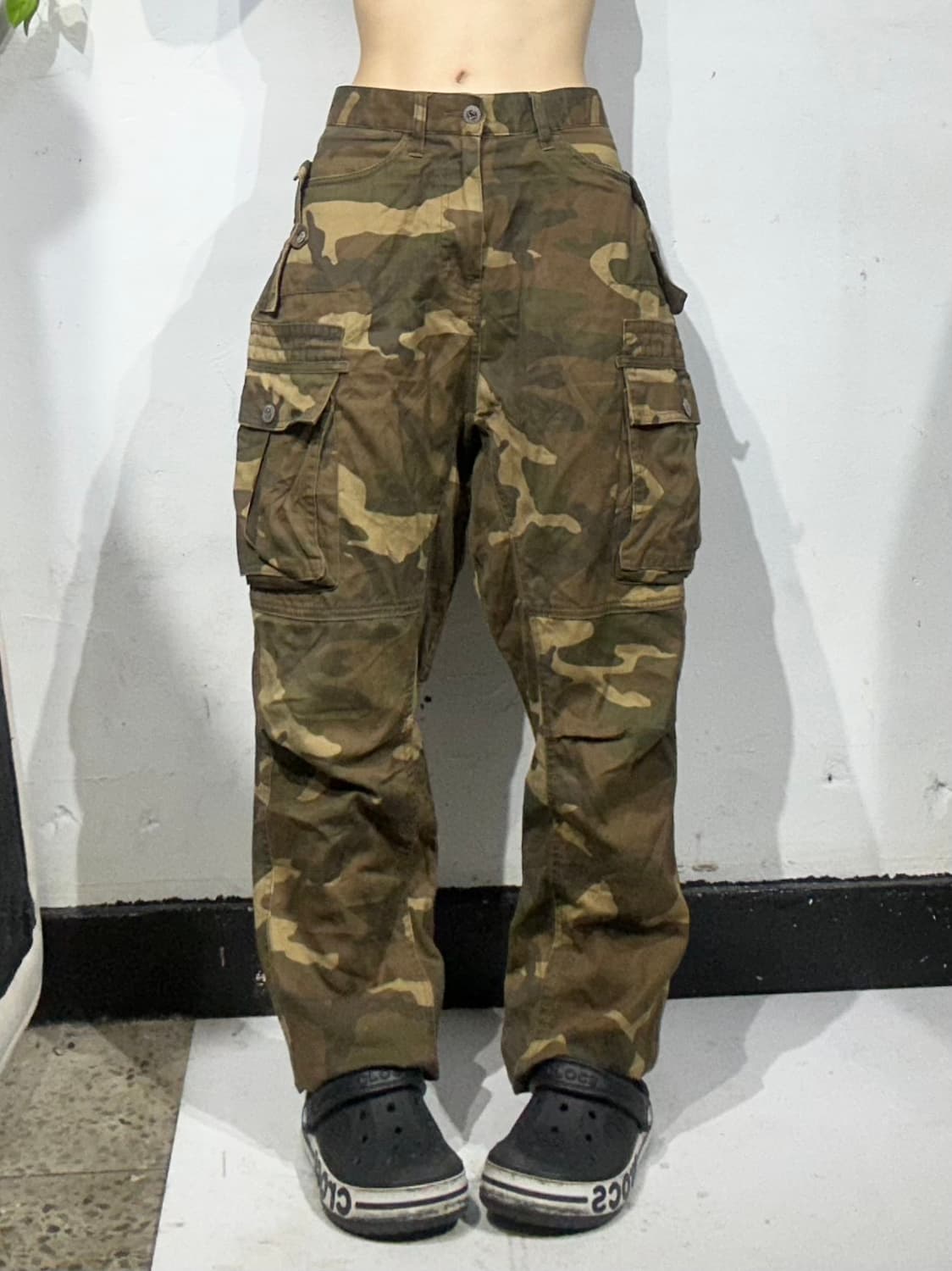 빈티지 ppfm 베이지 카모 카고 팬츠  상품이미지2
