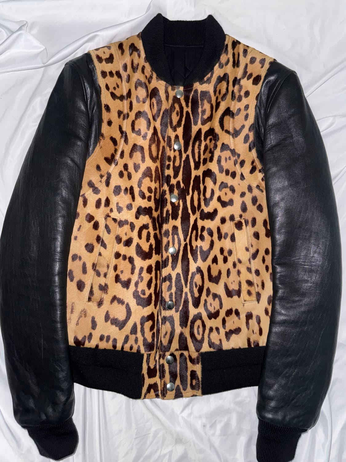 발망 포니 헤어 레오파드 레더 자켓 상품이미지1