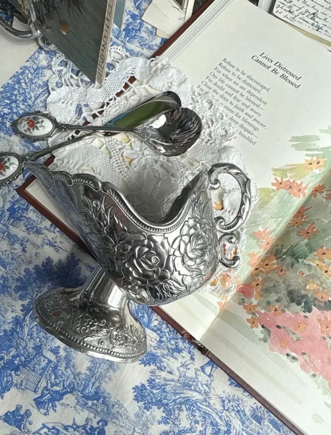 앤틱 실버플레이트 슈가 스커틀 상품이미지2