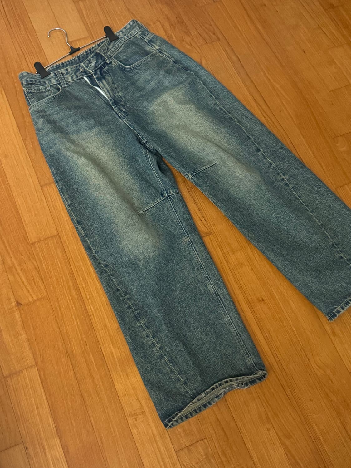 999휴머니티 커브드 헤리티지 데님팬츠 딥블루2 상품이미지1