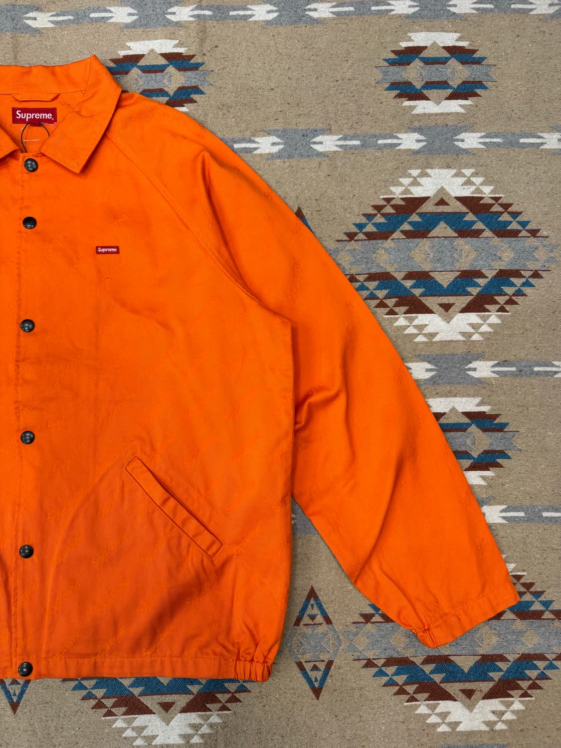 [M] 슈프림 스냅 프런트 자카드 로고 트윌 자켓 상품이미지3