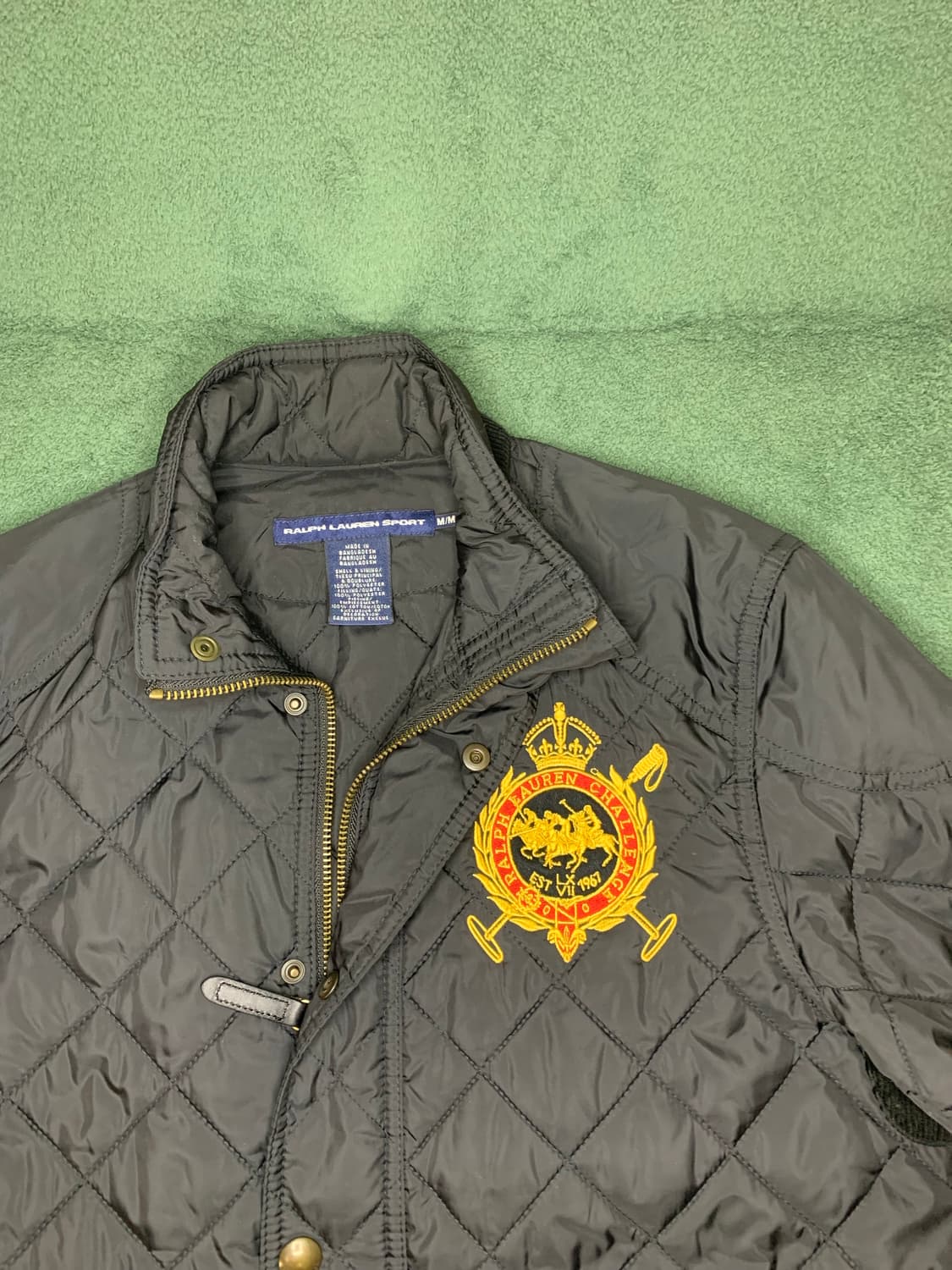 폴로 랄프로렌 블랙 퀼팅 자켓 상품이미지1