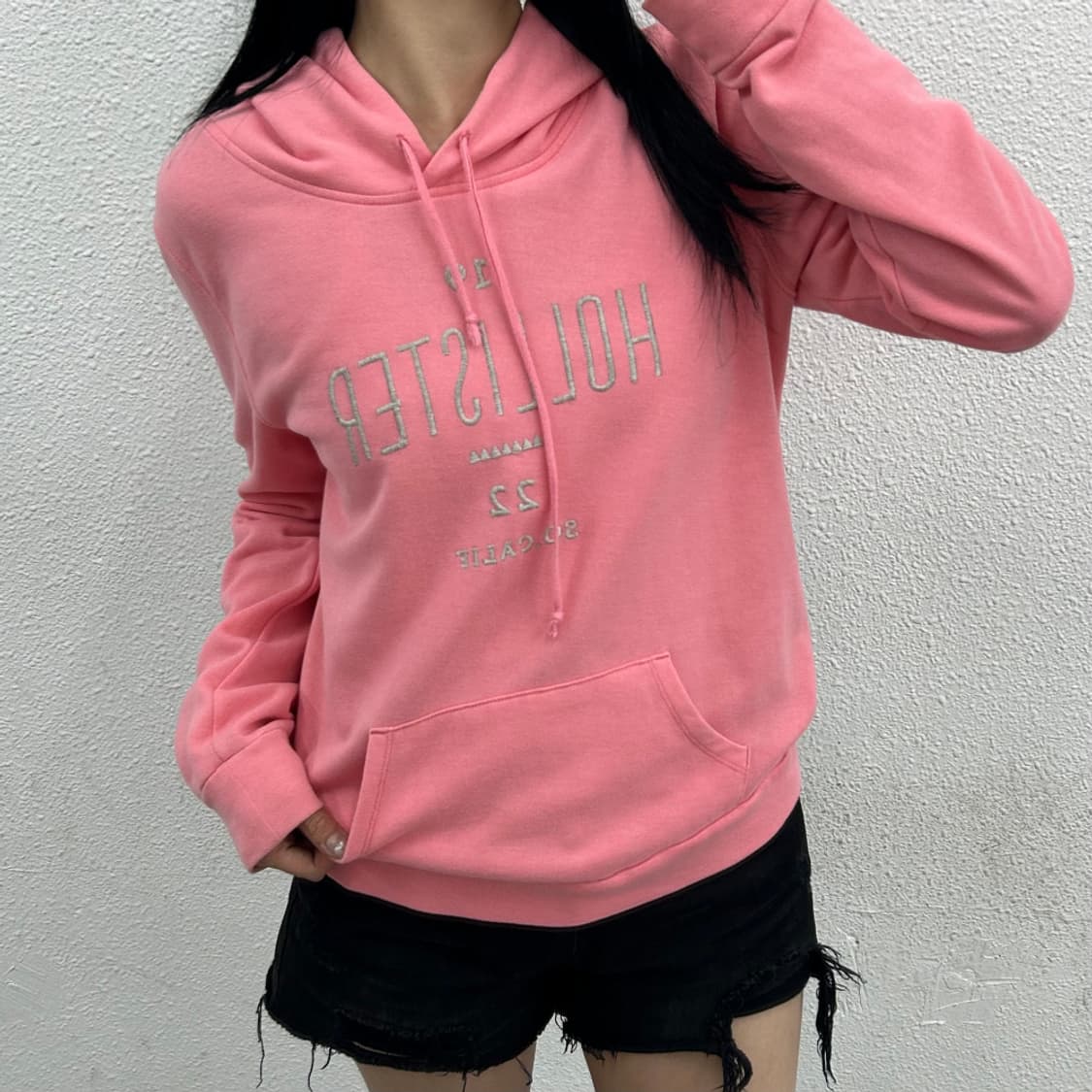 홀리스터 글리터자수 딸기맛 후드 L 상품이미지1