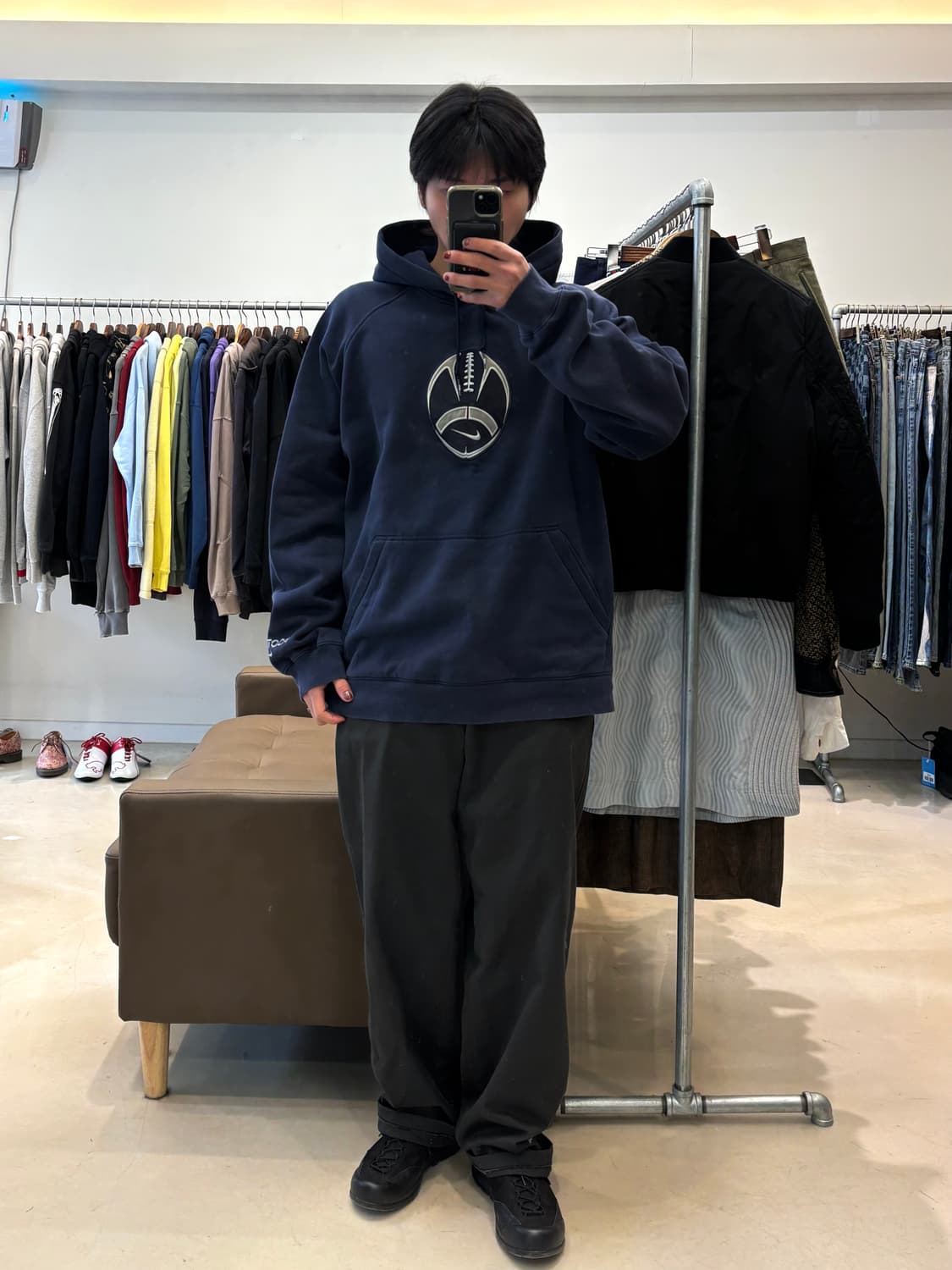 00s 나이키 풋볼 후드티  상품이미지5