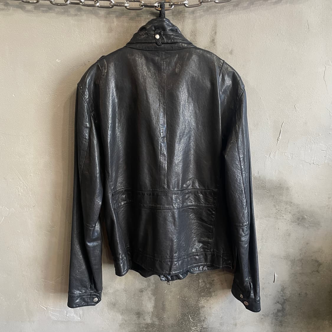 워시드 레더 자켓 상품이미지8