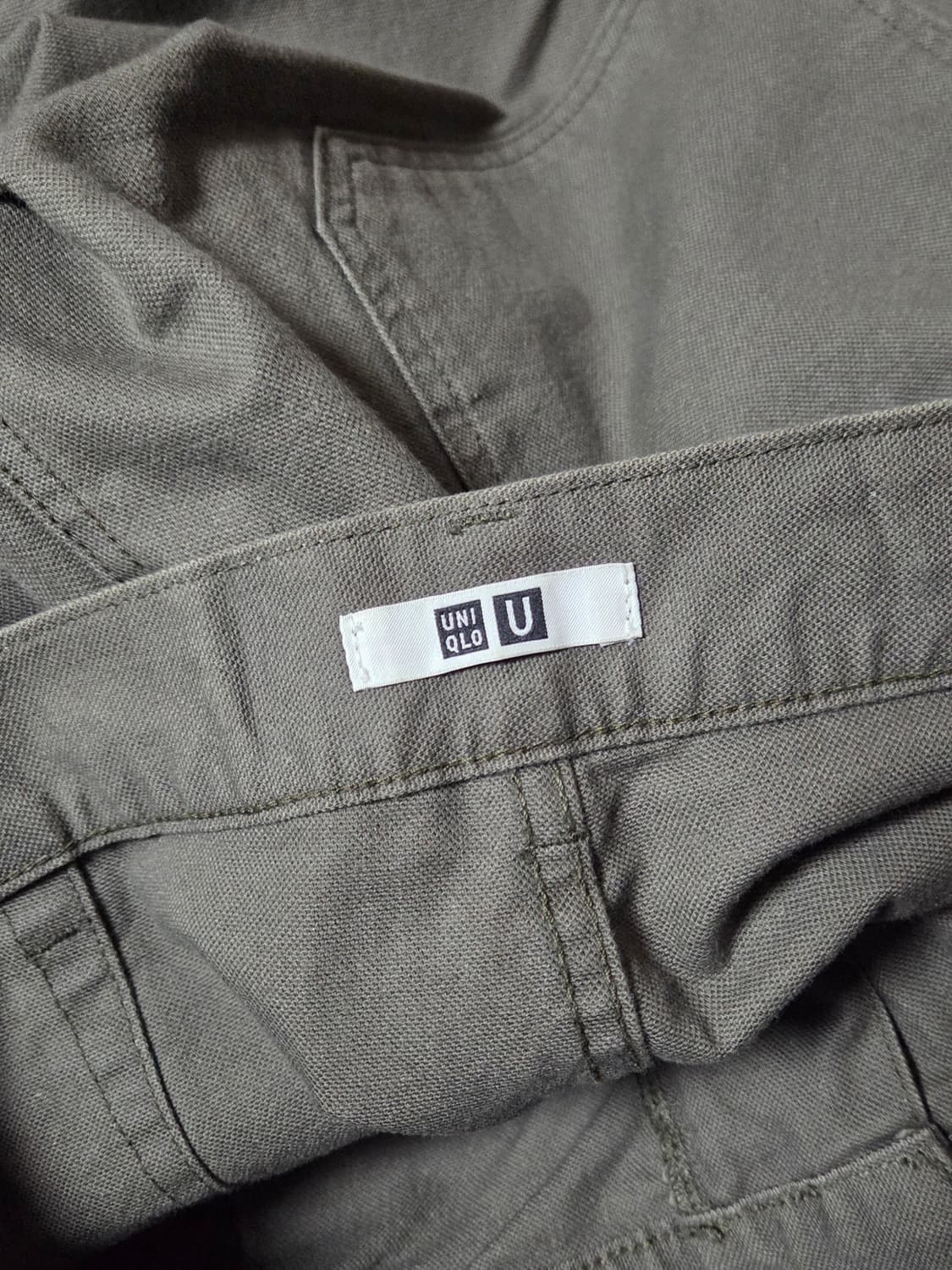 유니클로 U 베이커 팬츠 올리브 82 상품이미지5