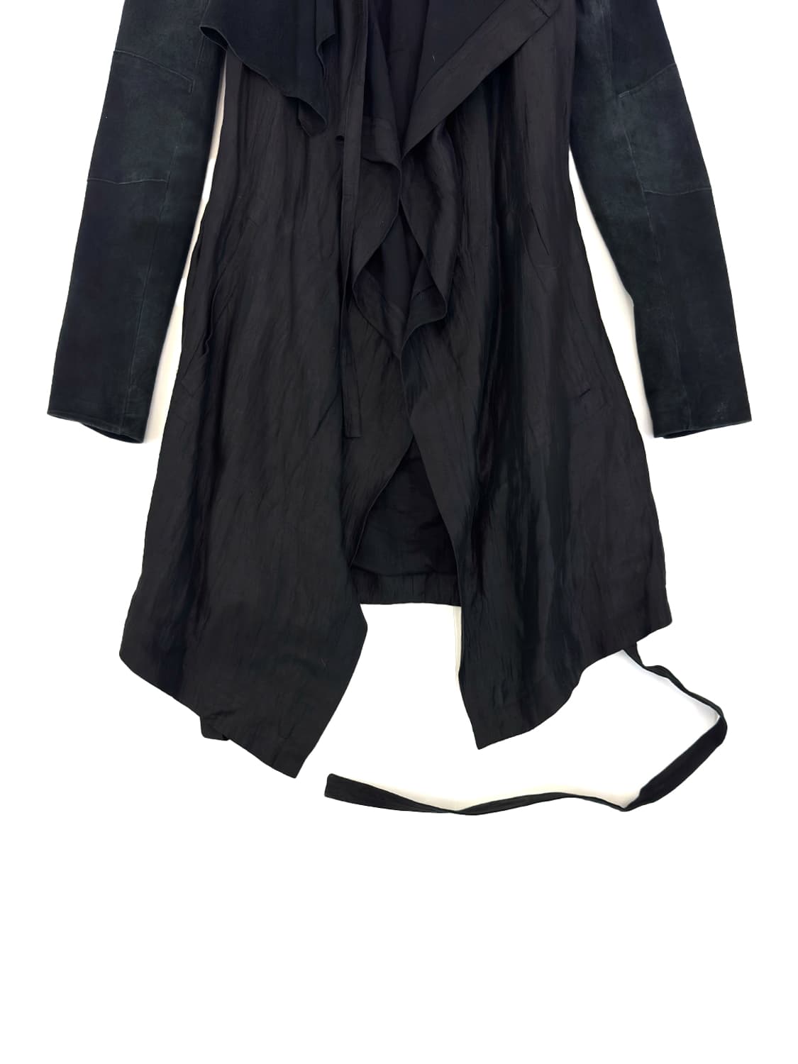 Helmut Lang Draped Suede Coat/ P 상품이미지7