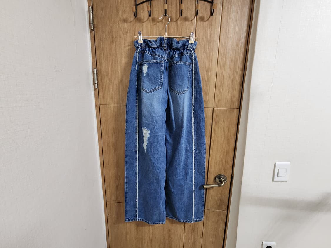 (XS)여성 YCH 와이드 데님 팬츠 청바지 상품이미지6