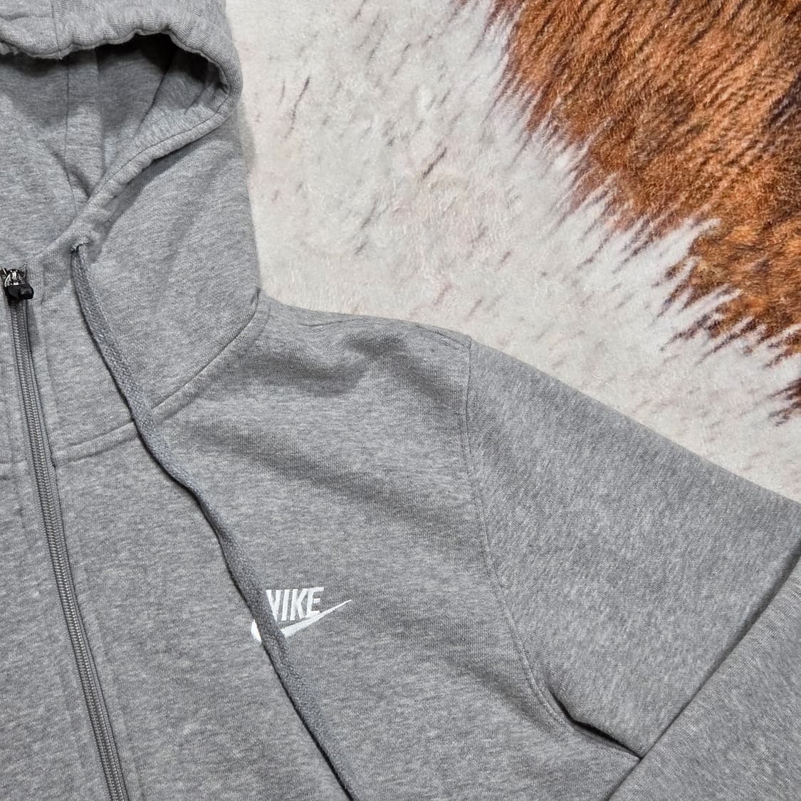 나이키 라이트 그레이 스우시 후드집업 상품이미지2