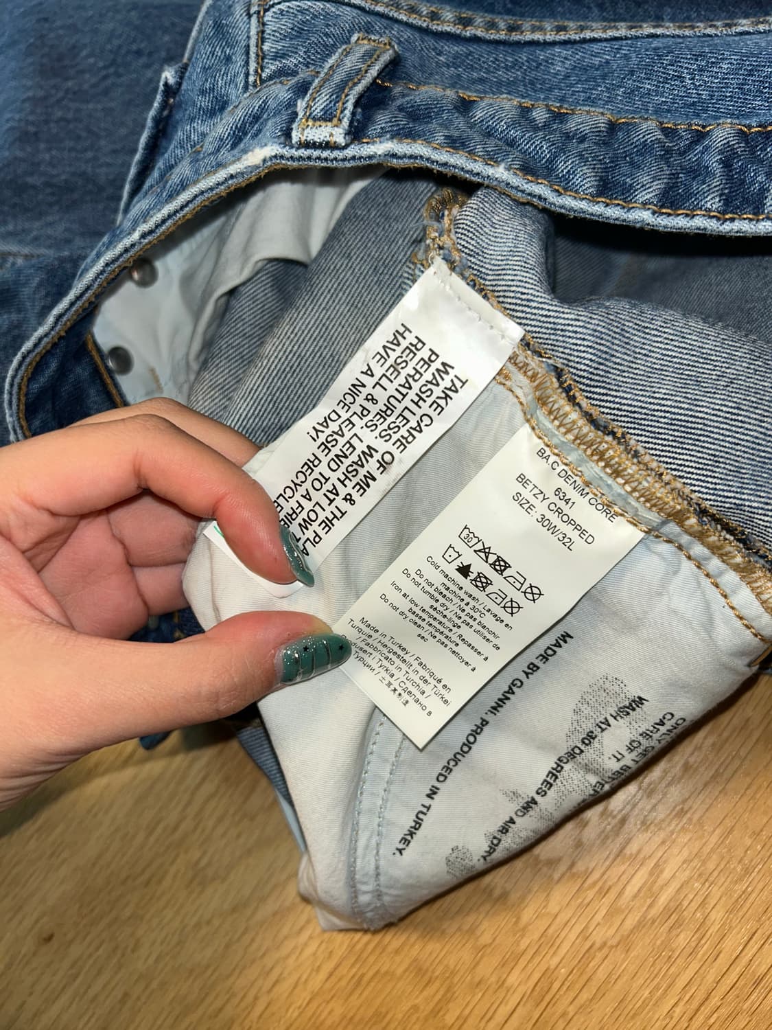 가니 Betzy Cropped 데님 청바지 GANNI 상품이미지2