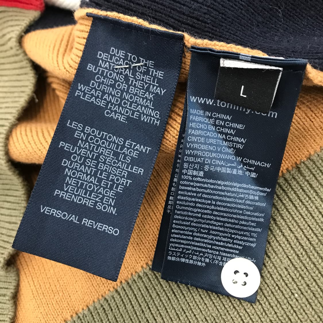 타미힐피거 컬렉션라인 패치워크 카라넥니트 [L] 상품이미지6