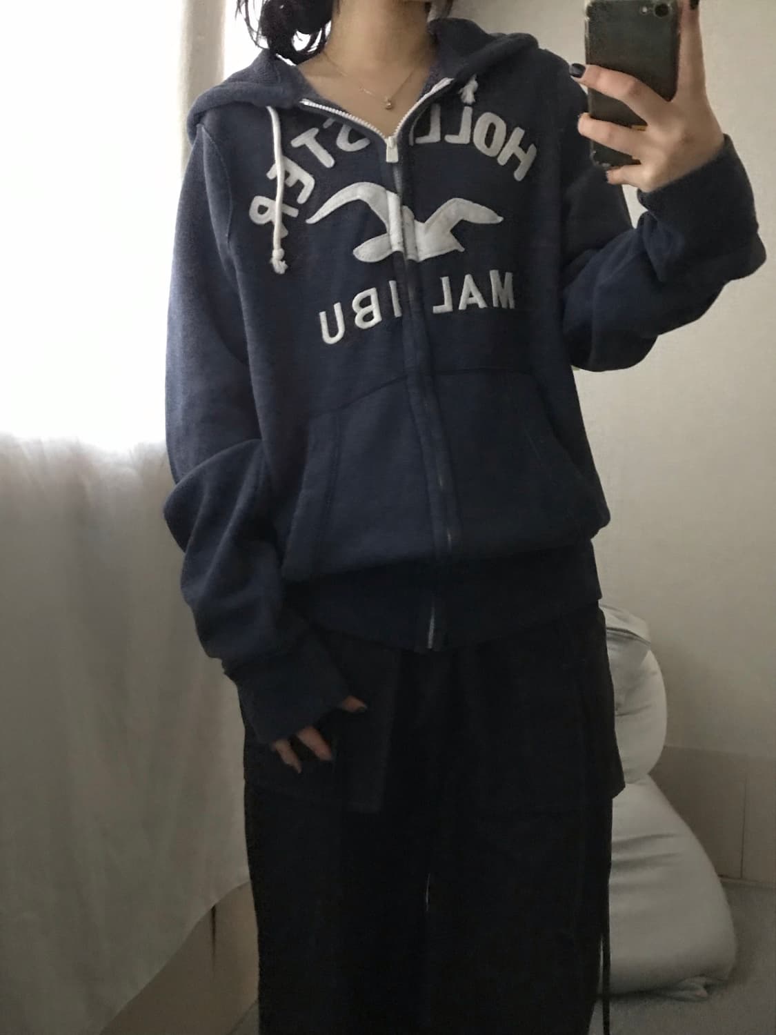 홀리스터 네이비 후드집업 상품이미지6