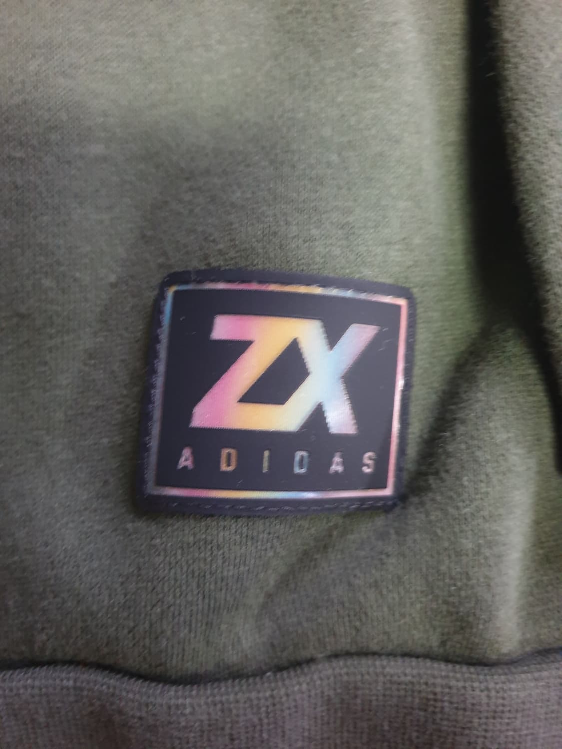 아디다스 파이어버드 사이드 3선 배색 ZX 플리스 맨투맨 카키 (L) 상품이미지3