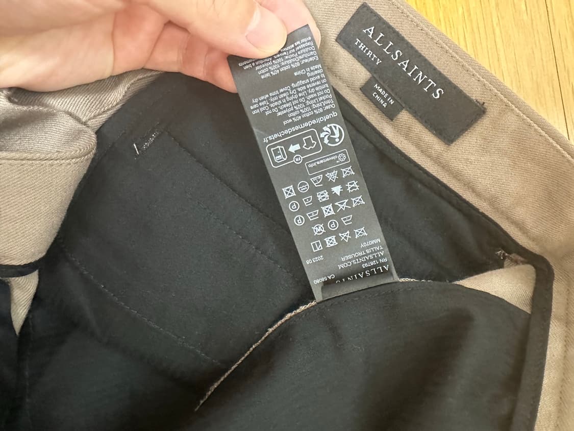 올세인츠 탈리스 투턱 슬랙스 상품이미지6