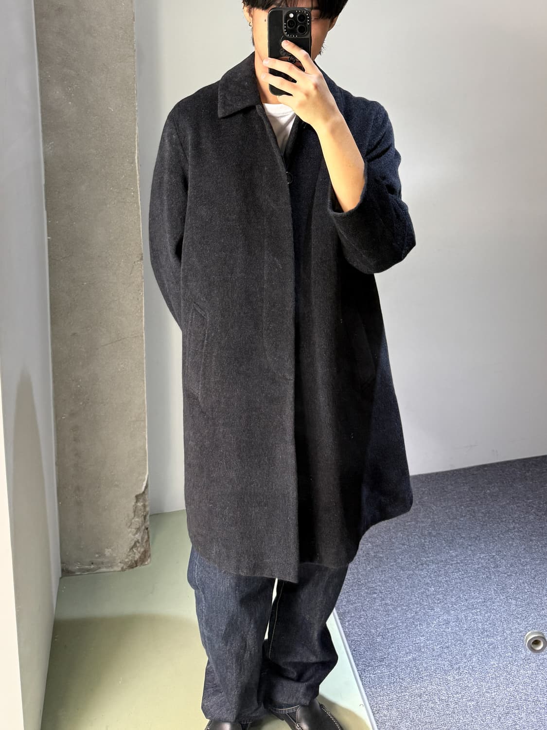 엠포리오 아르마니 발마칸 울 코트 상품이미지1