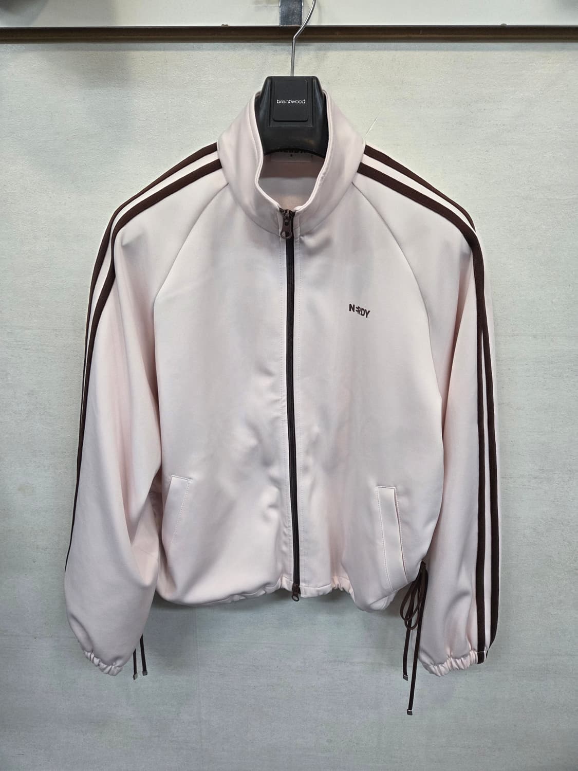 널디 리본 트랙탑 져지 베이비 핑크 s 상품이미지1