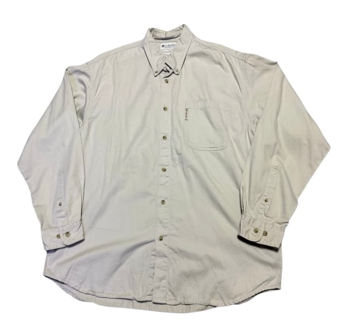 컬럼비아 USA 빈티지 베이지 셔츠 상품이미지1