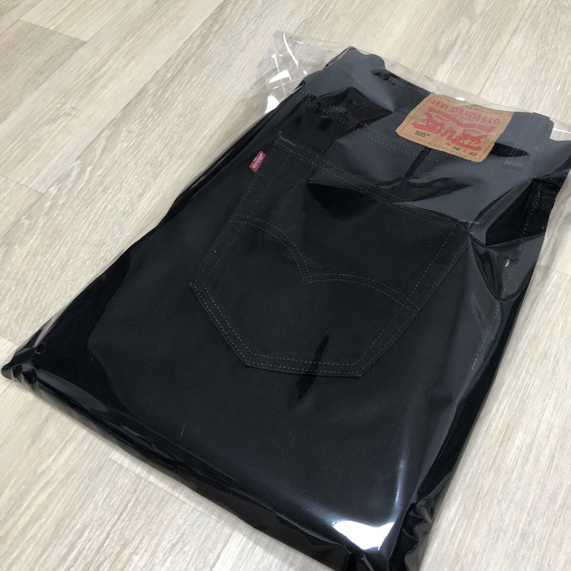 (36) 리바이스 Levi's 505 레귤러핏 블랙 데님 블랙진 상품이미지10