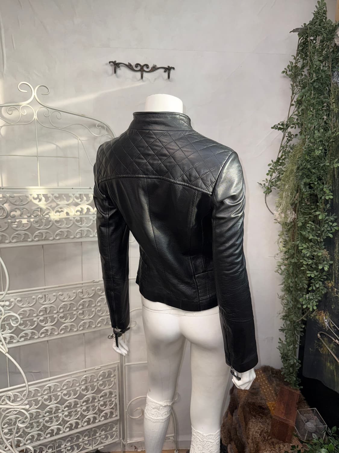 Black lamb skin zipper rider jacket  상품이미지6