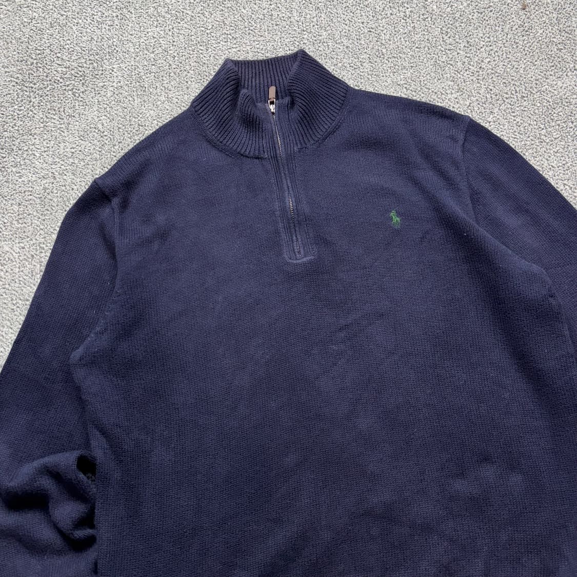 폴로 랄프로렌 네이비 포니 쿼터 집업 니트 상품이미지2