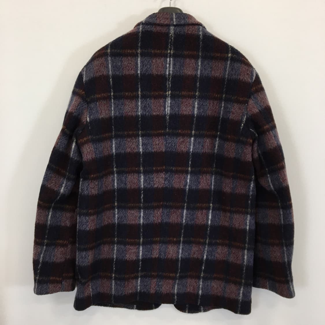 커스텀멜로우 체크 울 모직자켓 105 사이즈  상품이미지4