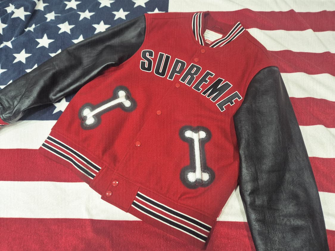 SUPREME 슈프림 치토 본 레더 바시티 자켓 상품이미지1