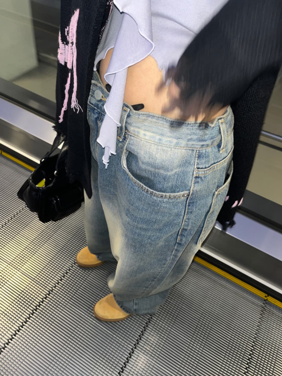 김아홉 그런지 나비 태슬 가디건 상품이미지2