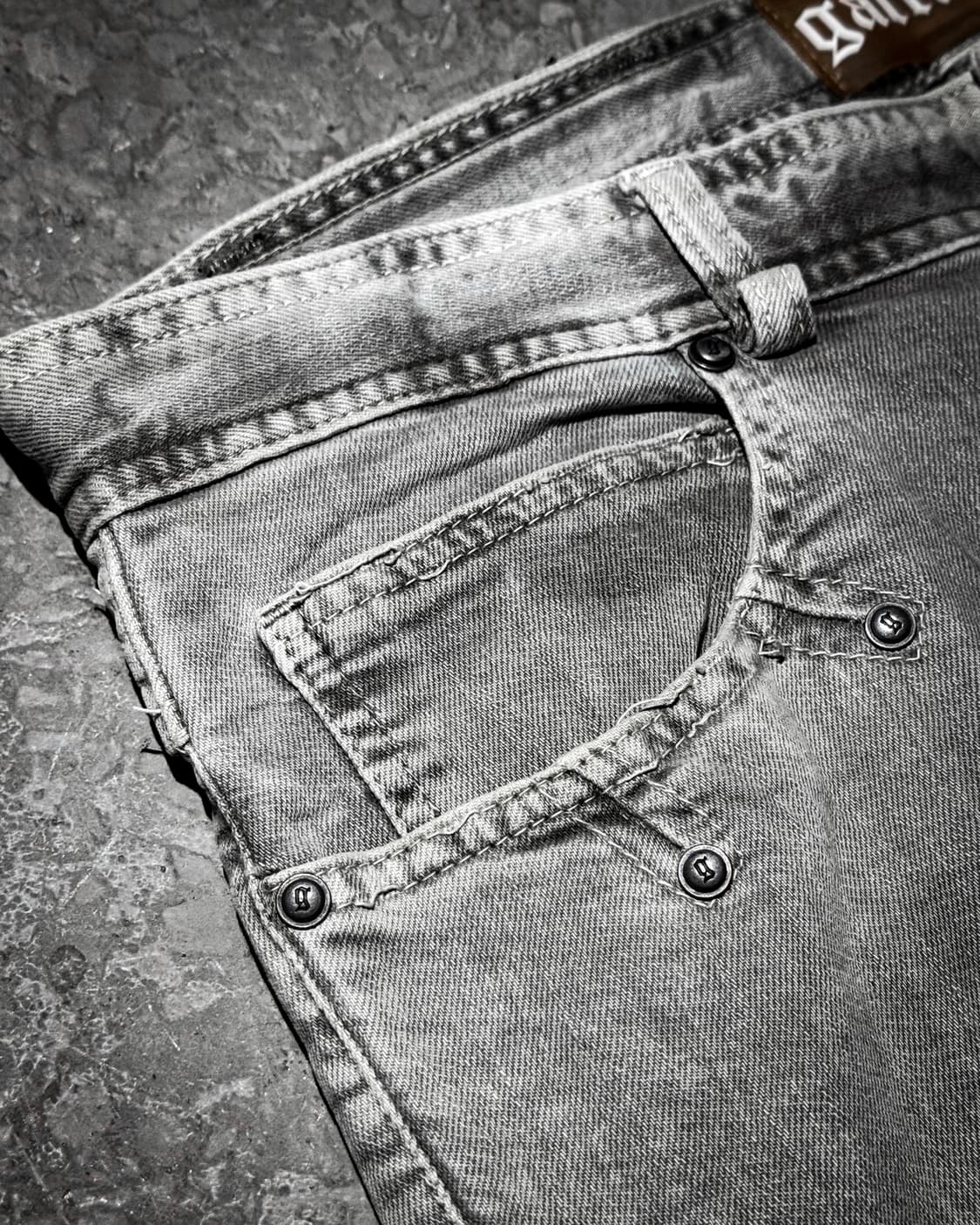 Galliano – Multi-Panel Faded Grey Denim  상품이미지4