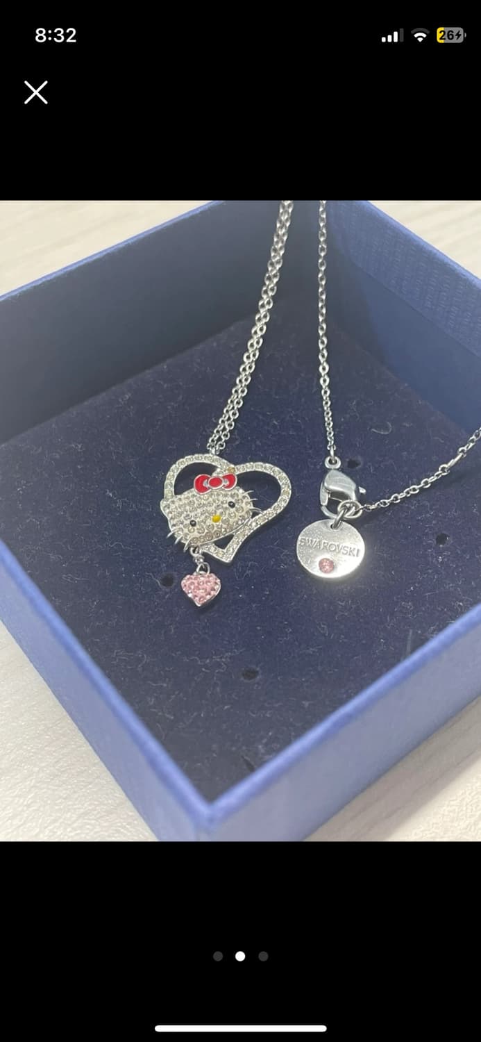 스와로브스키 헬로키티 산리오 한정판 목걸이 키티목걸이 상품이미지2