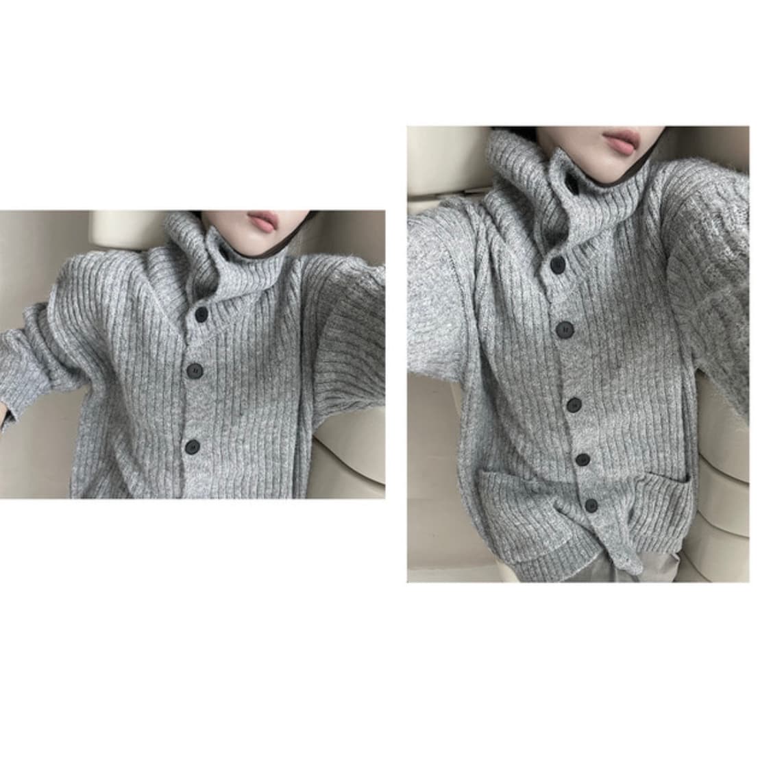 High neck cardigan 새상품 상품이미지2