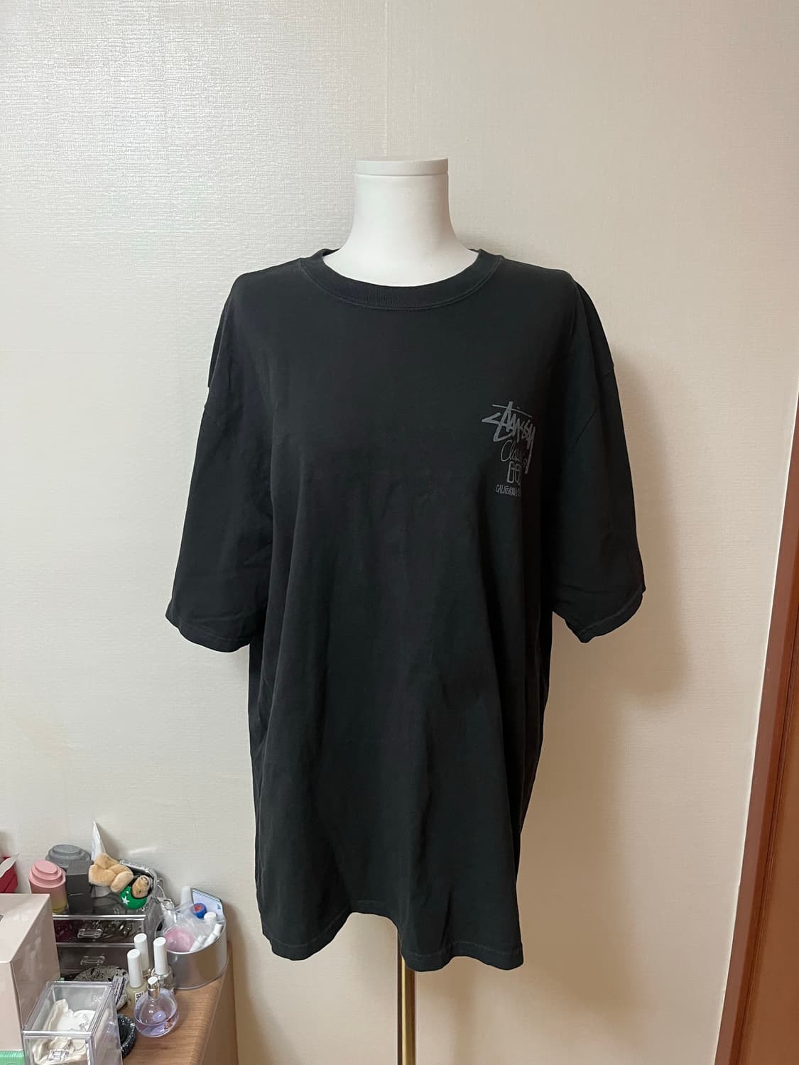 스투시 피그먼트 다이드 클래식 기아 티셔츠 블랙 상품이미지1