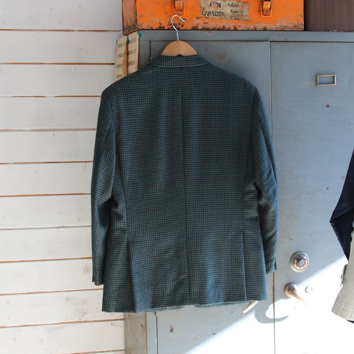 HARDY AMIES 하운즈투스 체크 울 블레이져 (남성용 100) 상품이미지2