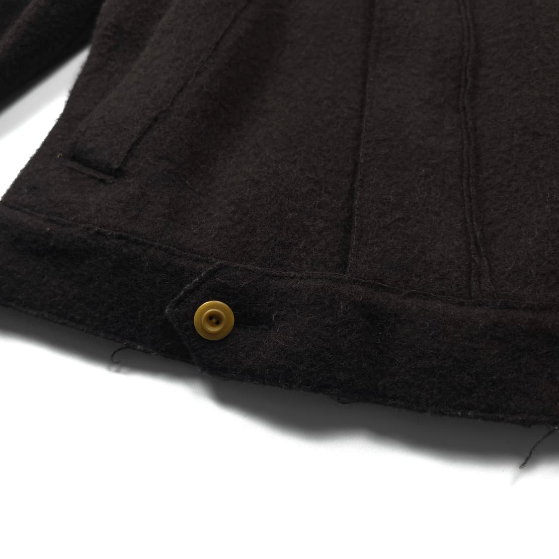 45 RPM 일판 크롭 모직 자켓 브라운 (85) 상품이미지4