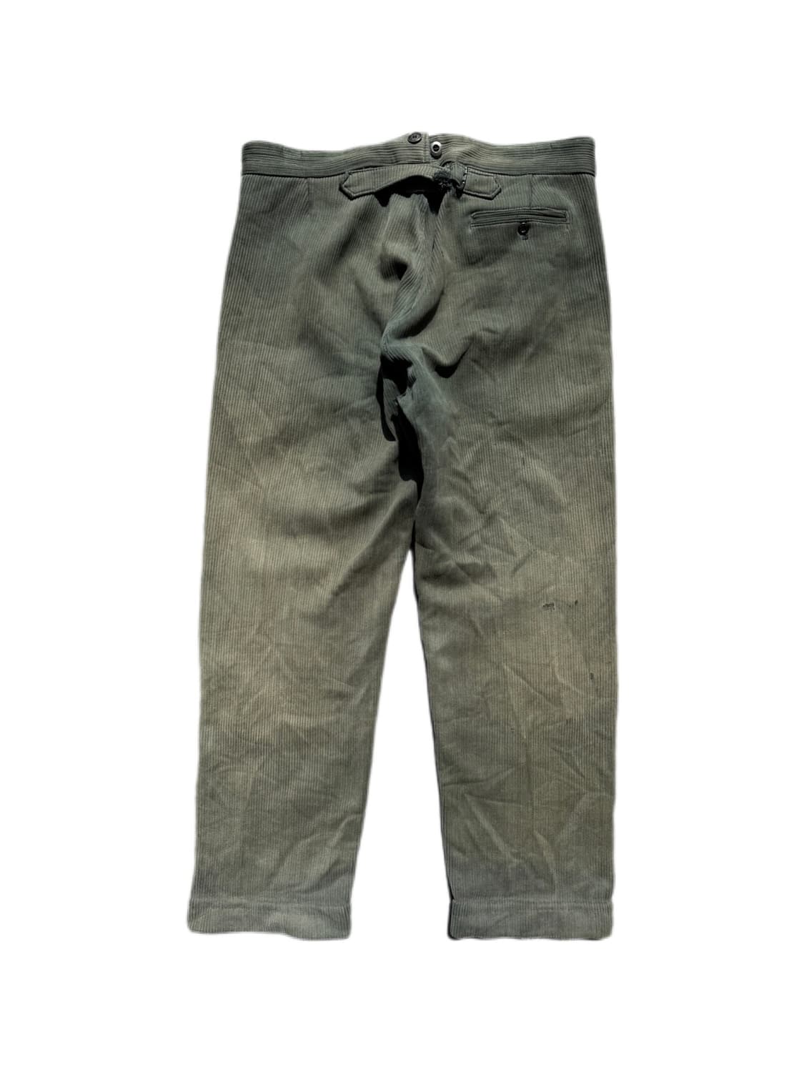 50s 하드 페이딩 프렌치 코듀로이 워크팬츠 36in 상품이미지2