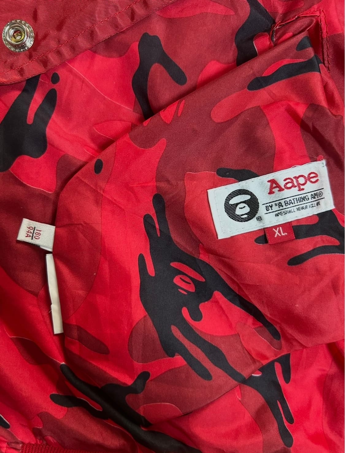 에이프 리버시블 카모 스타디움 자켓 xl 상품이미지5