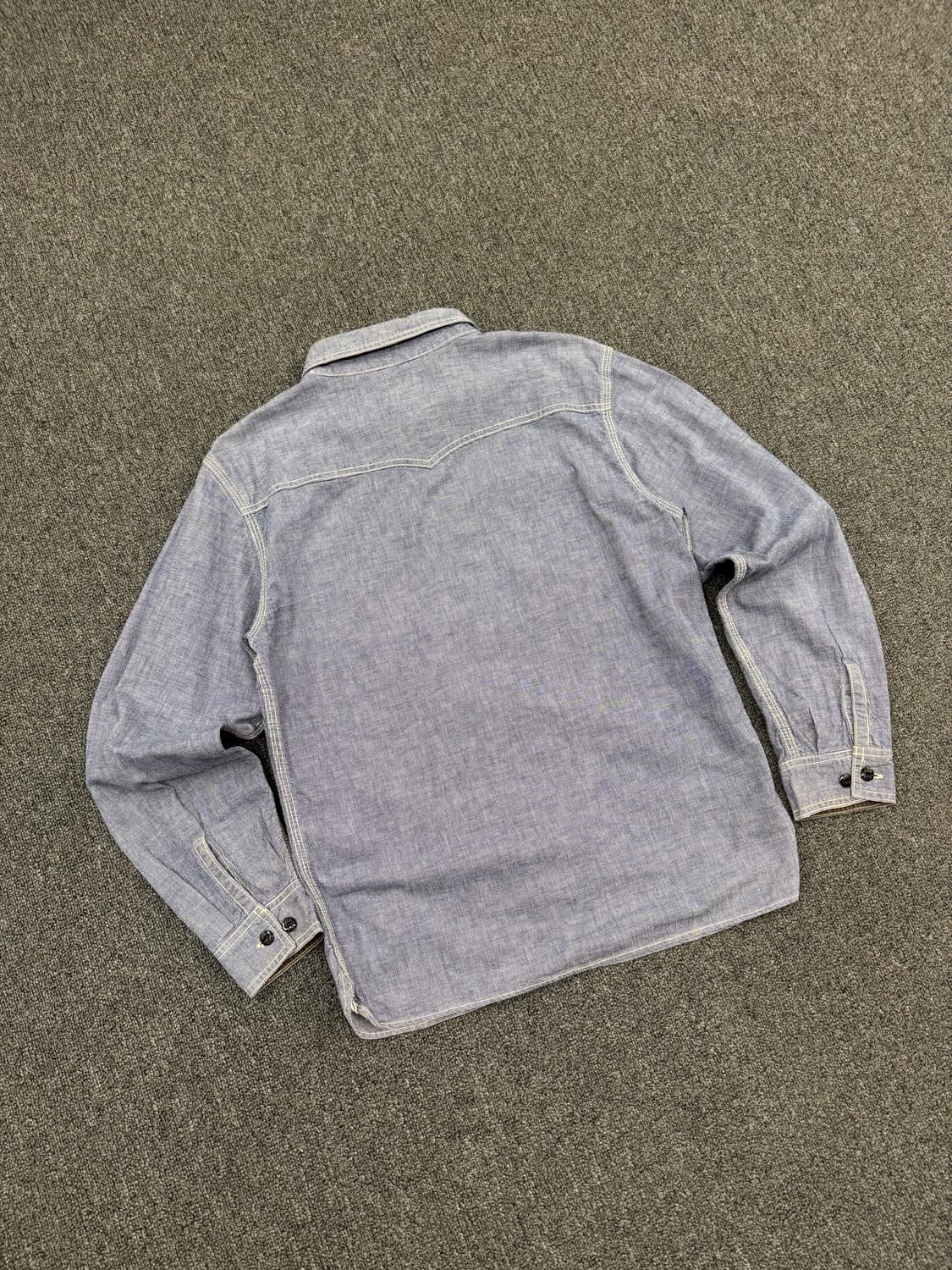 40)플랫 헤드 빈티지 샴브레이 셔츠 상품이미지2