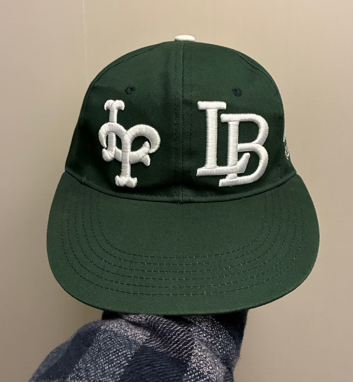(F)라브로스 LT LB 자수 6패널 볼캡 모자 그린 상품이미지2