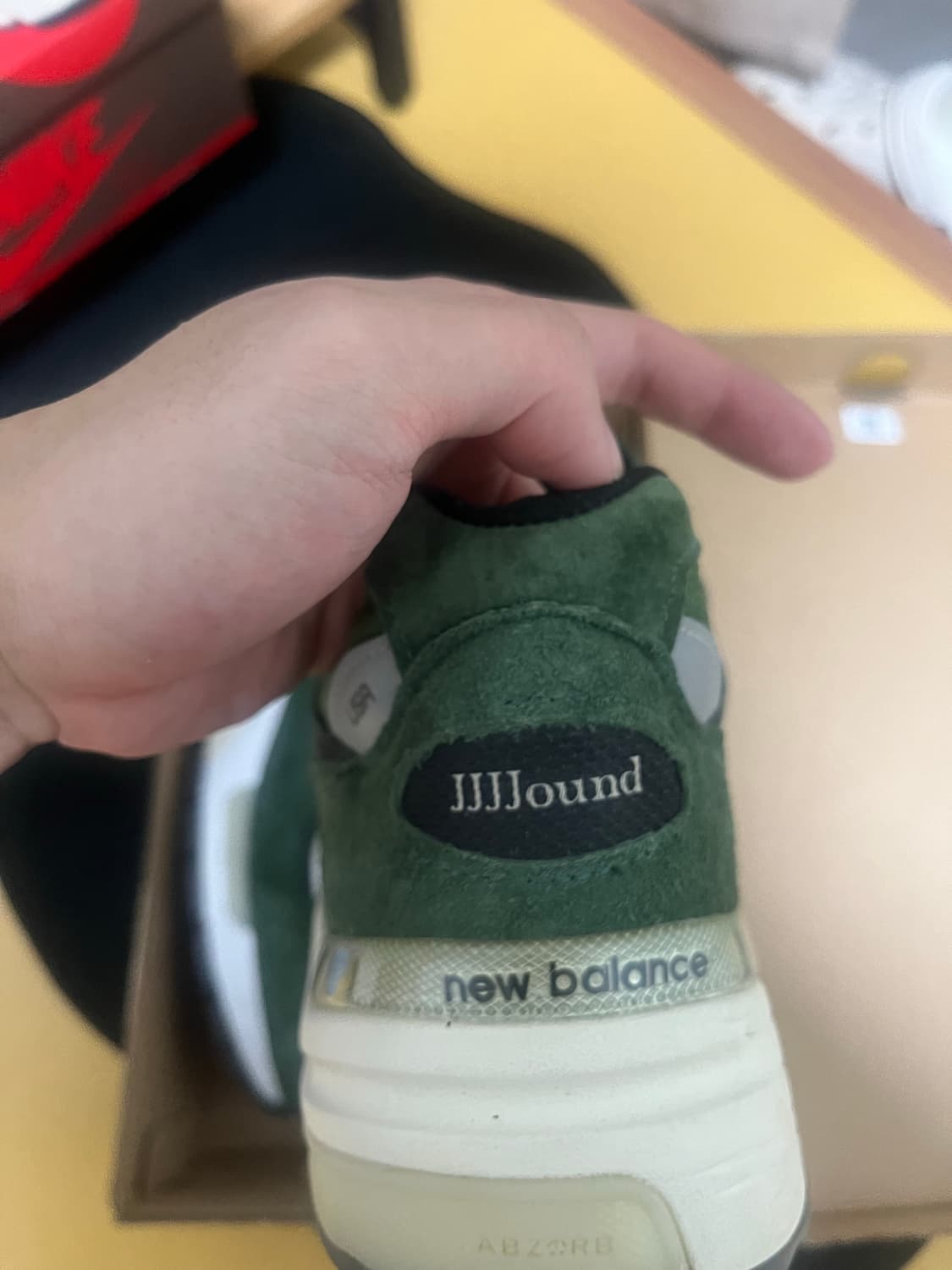 뉴발란스 x JJJ자운드 992 메이드 인 USA 모시 그린 상품이미지4