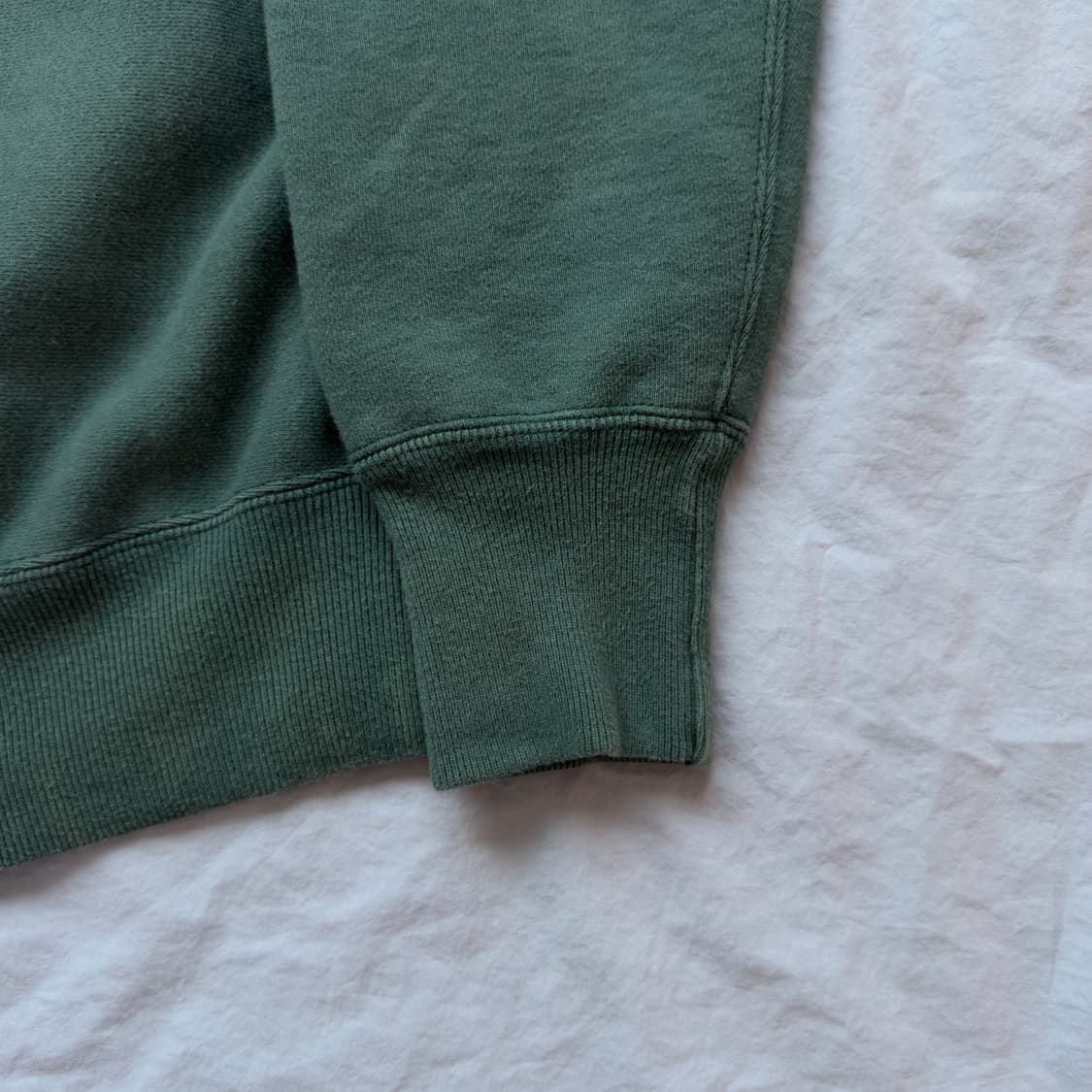 [3] 아프레쎄 24SS 빈티지 하프집업 스웨트 그린 상품이미지4