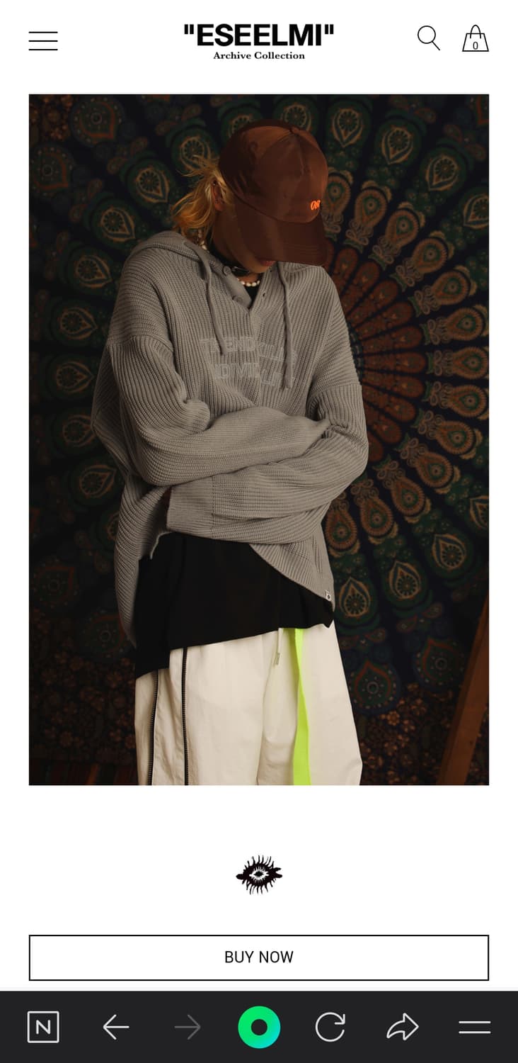 에씰미 trendy kills knit hood 니트 후드 상품이미지5