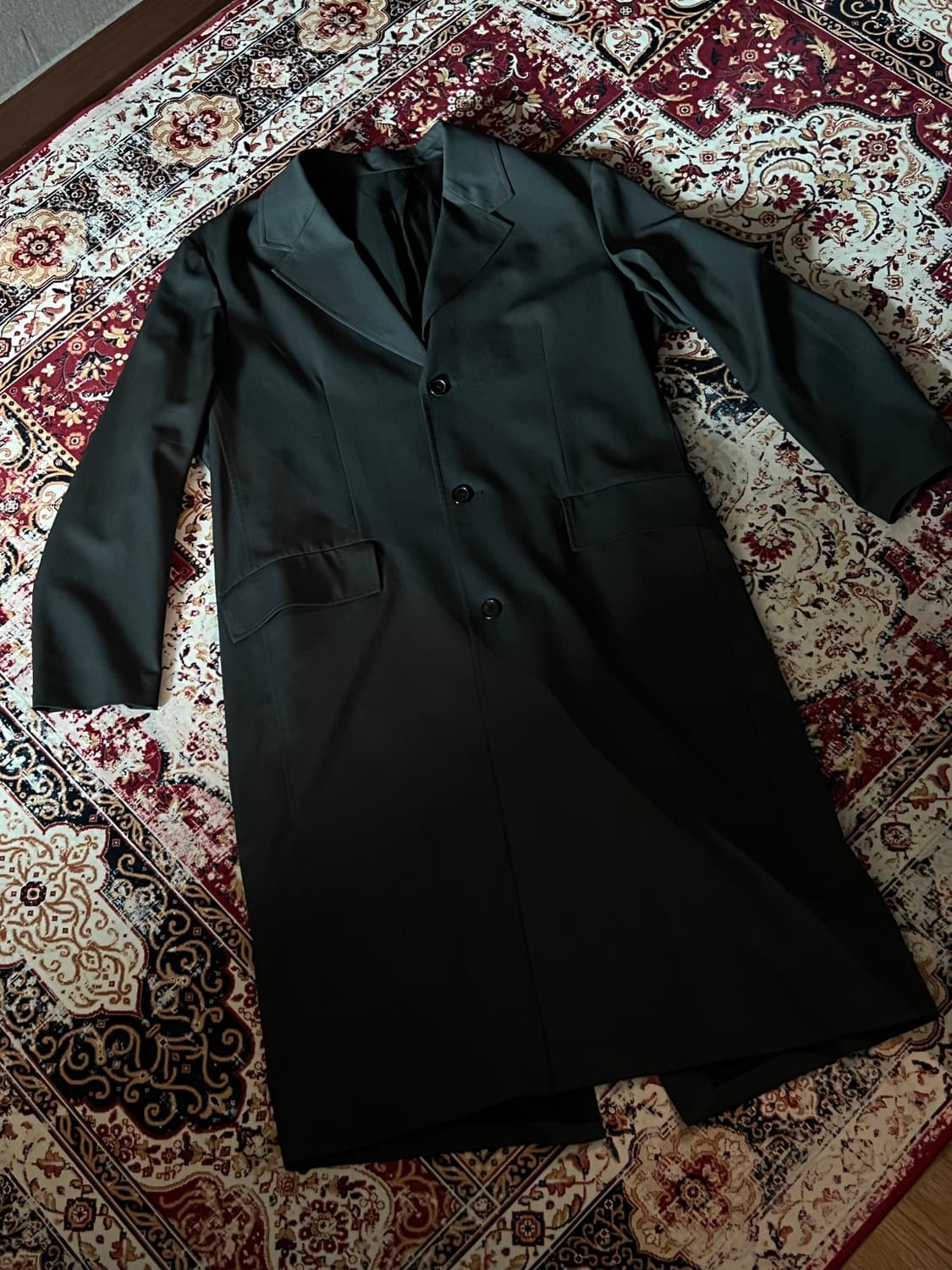 Youth 체스터필드 코트 차콜그레이 M 상품이미지2