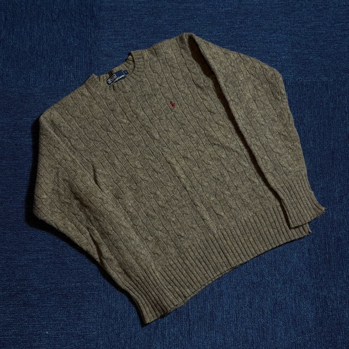 폴로 랄프로렌 브라운 케이블 니트 상품이미지1