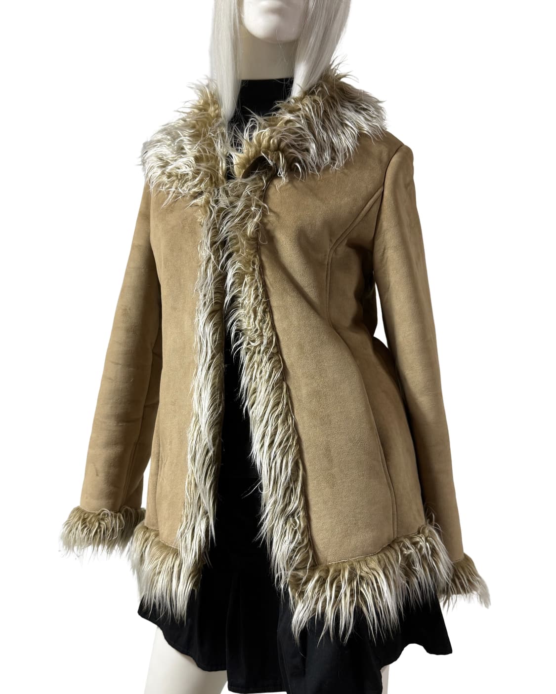 핀터레스트 무드 y2k 페이크 퍼 코트 상품이미지1