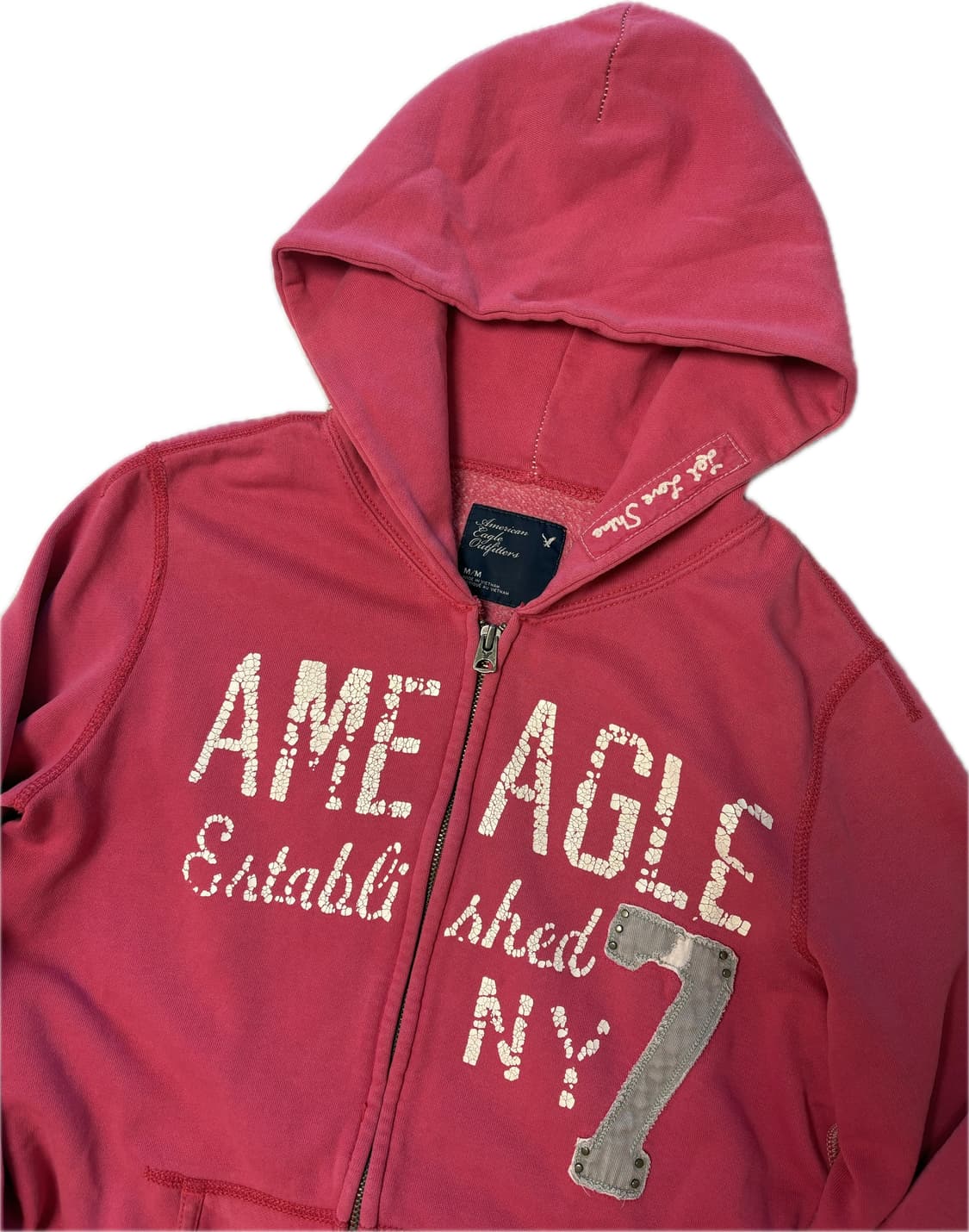 아메리칸이글 기모 후드집업 핑크 M 상품이미지1