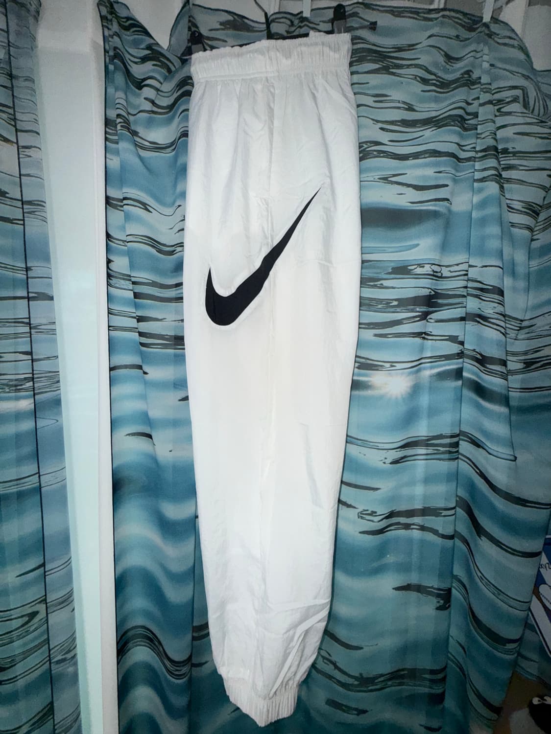 나이키 스우시 우븐 팬츠 화이트 M (우먼) 상품이미지2