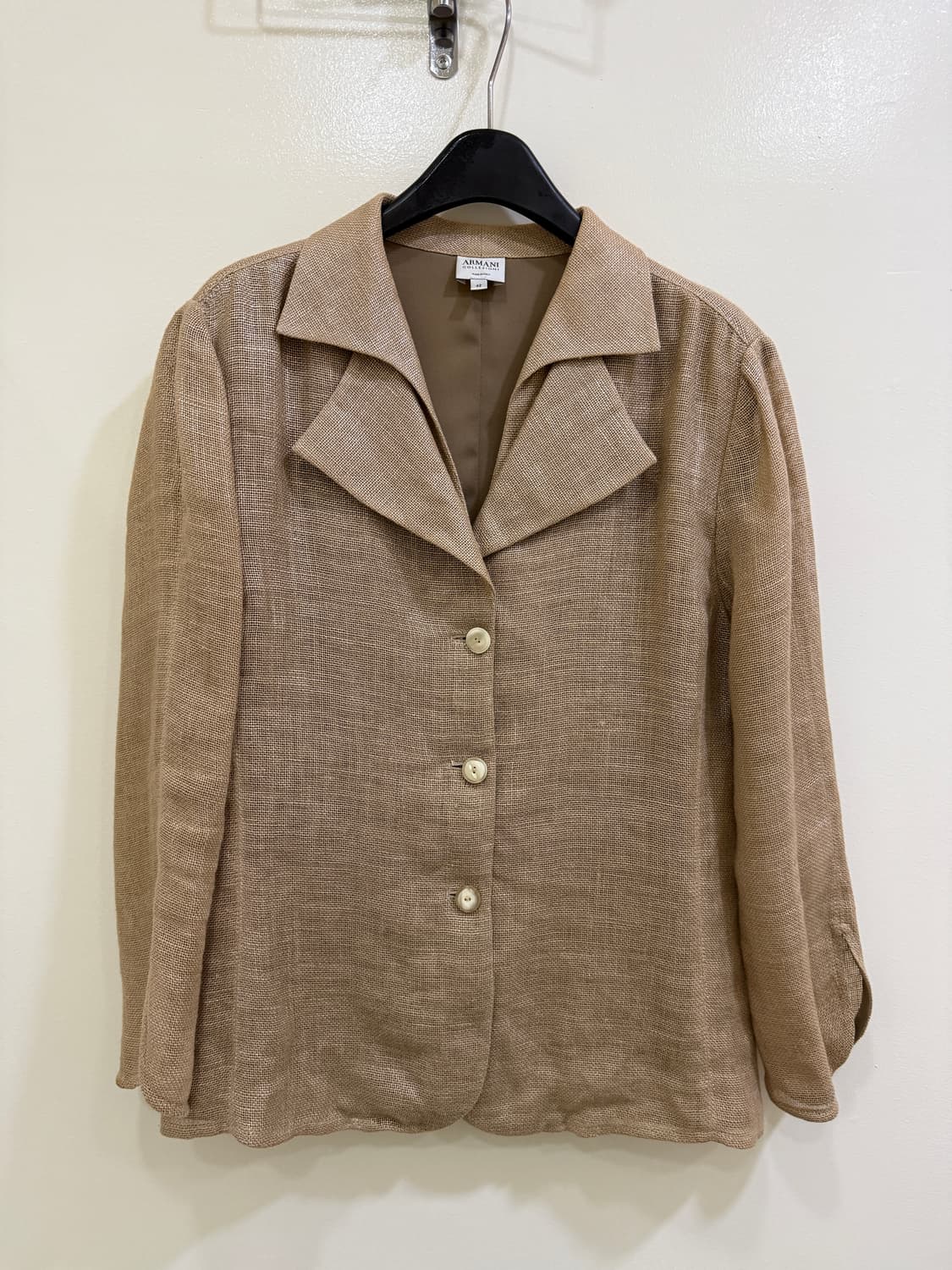 알마니 꼴레지오니 베이지 린넨 자켓(정품) 상품이미지1