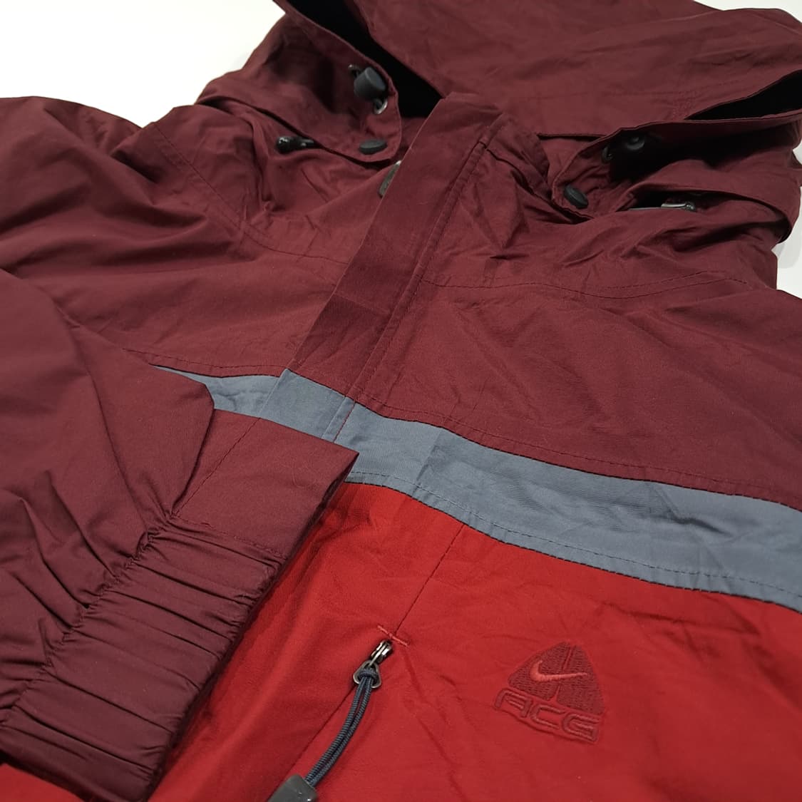 CL655 XL 나이키 ACG 00s 버건디 바람막이 자켓 점퍼 상품이미지7