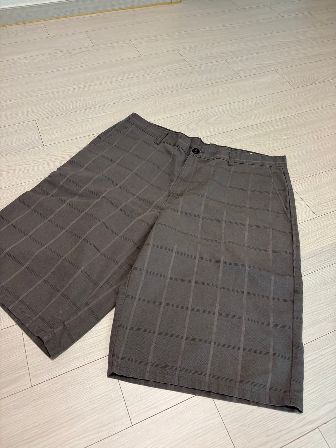 디키즈 체크 쇼츠 반바지 그레이 34인치 상품이미지2