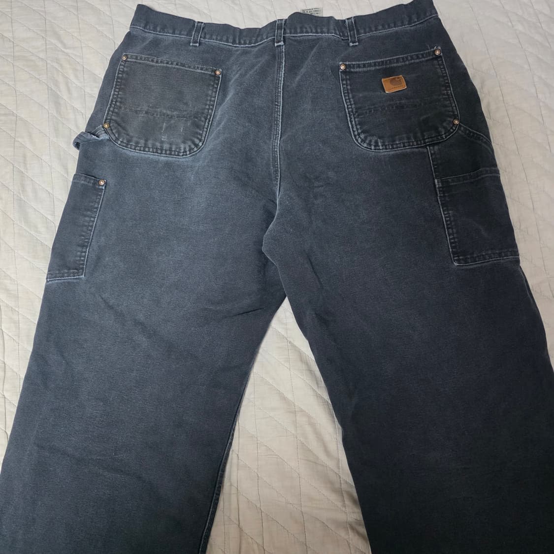 [42X30] 빈티지 칼하트 더블니 B01 BLK 워크팬츠 트래쉬 BK5 상품이미지6